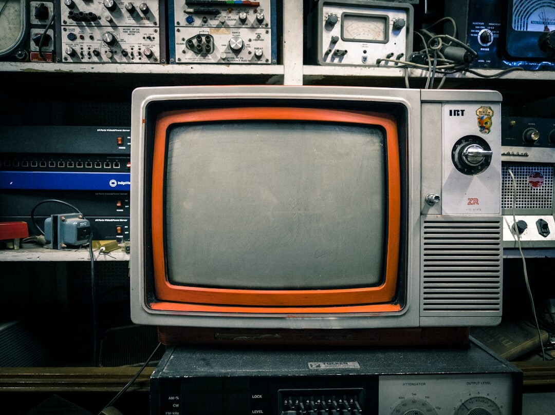 vintage television set